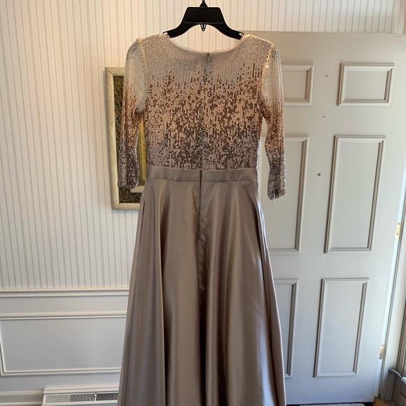 Betsy and Adam Quinn Embellished Sequin Ballgown - Picture 1 of 14